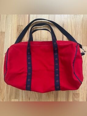 Vintage Warden Brooks Ltd Canvas Duffel Bag Merril Lynch Bull